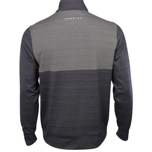 Dunning Golf Fidden ¼ Zip - Dark Charcoal/Charcoal - XL - Picture 2 of 5